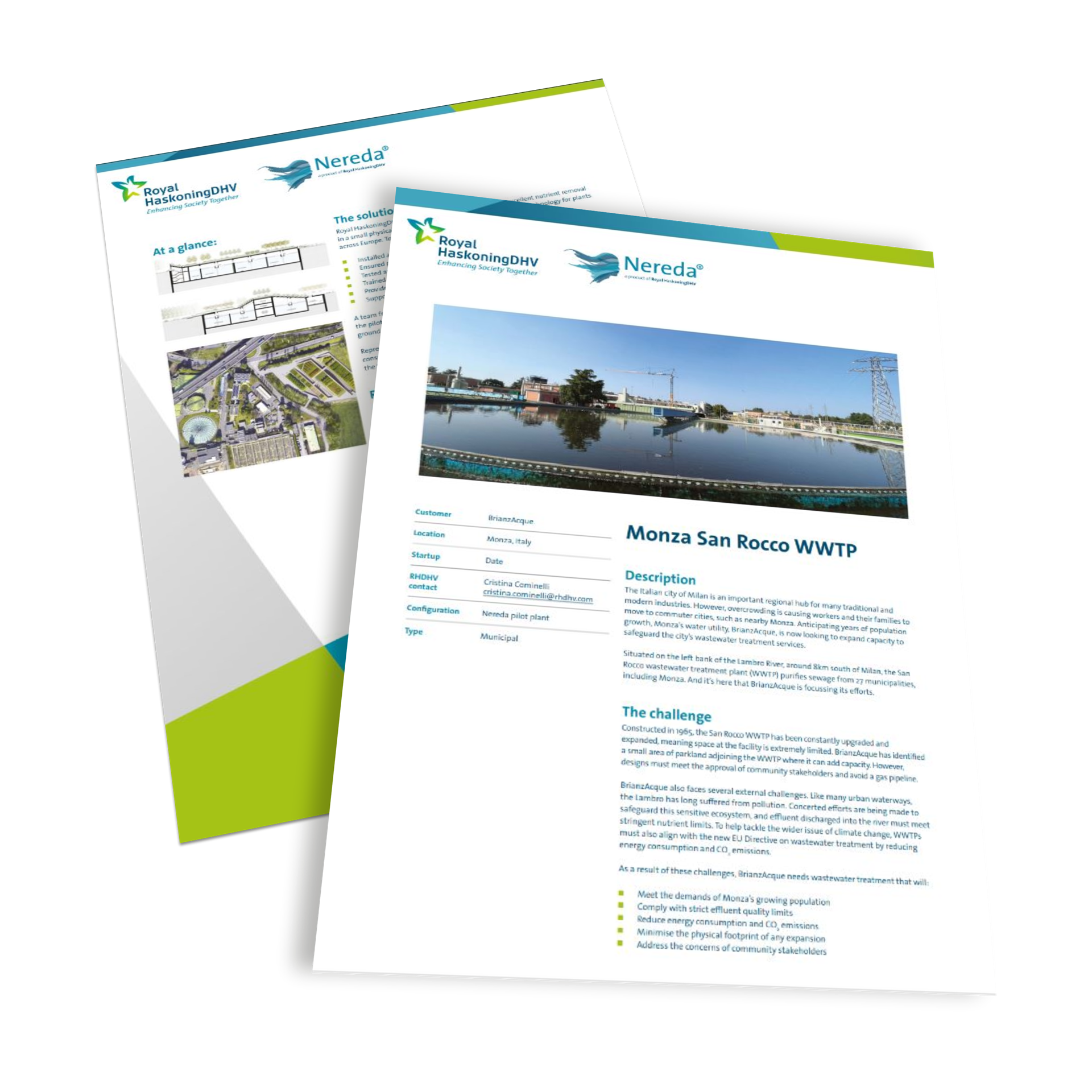 Monza project sheet Mock-up